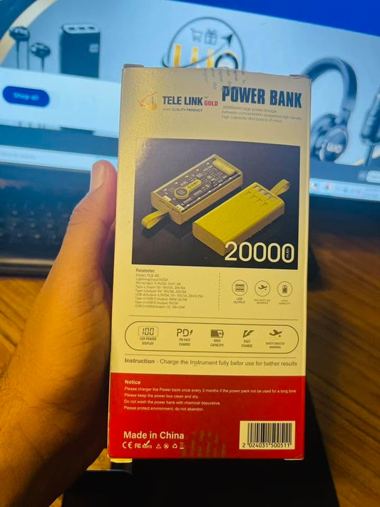 TEL LINK TLG-02 20000mAh 120W POWERBANK