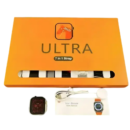 Ultra Smart Watch With 7 Straps
